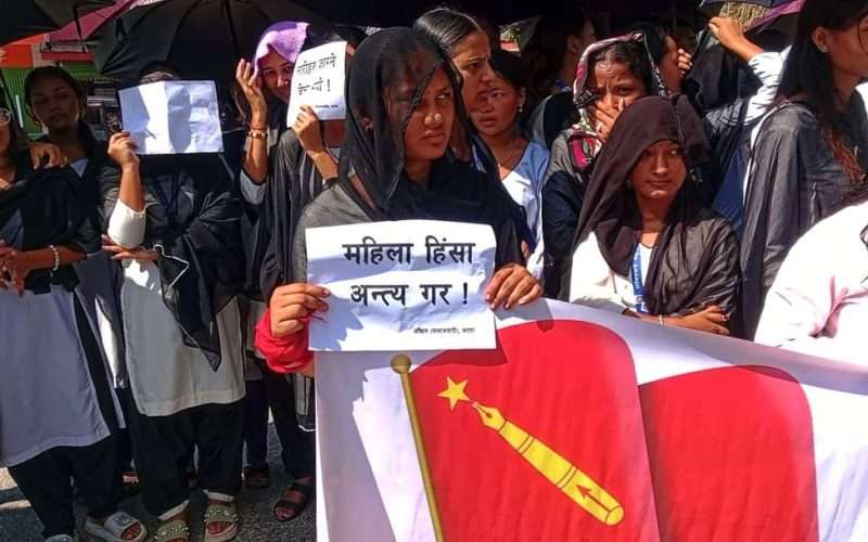 किशोरीमाथि सामुहिक बलात्कार : कारबाहीको माग गर्दै अखिल (समाजवादी) को प्रदर्शन