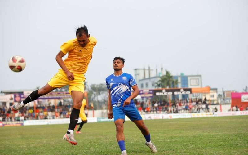 झापा ११ फुटबल क्लब भद्रपुर झापा गोल्डकपको फाइनलमा