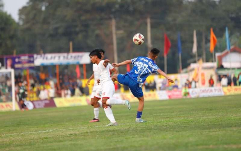 चर्च ब्वाइजलाई हराउँदै झापा ११ भद्रपुर झापा गोल्डकपको सेमिफाइनलमा