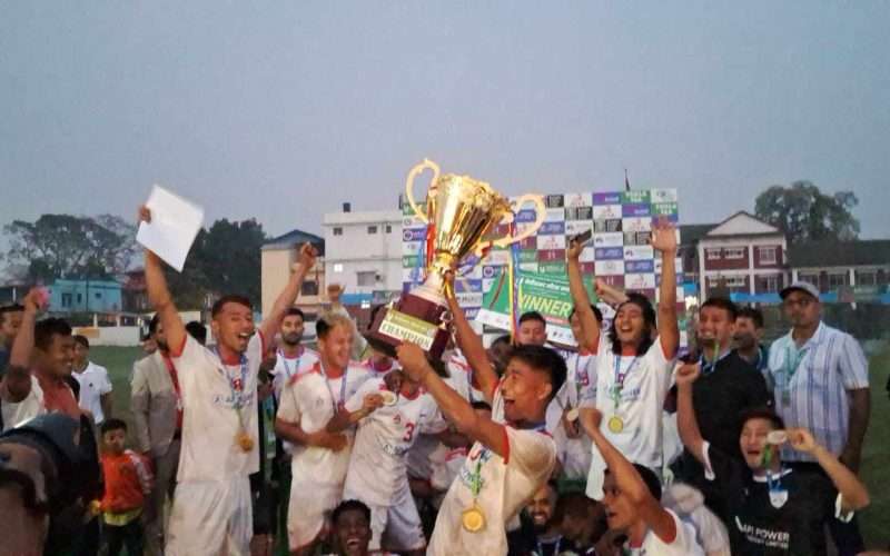 पाँचौ मेचीनगर गोल्डकपमा चर्च व्वाइज च्याम्पियन