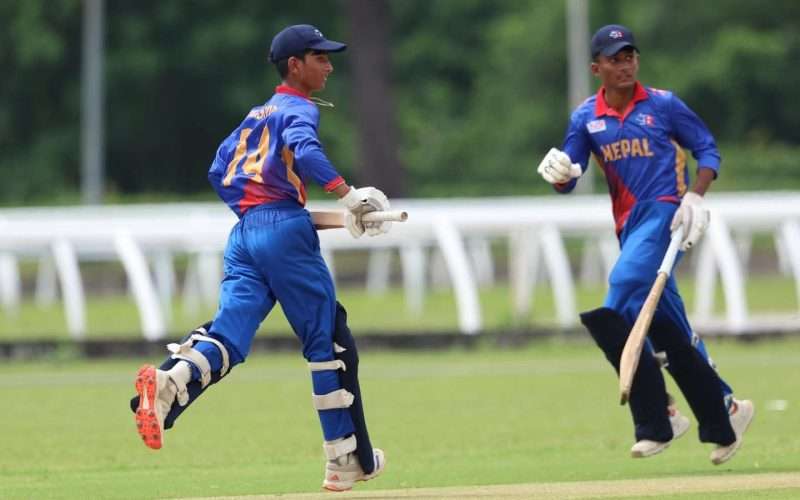 प्रसिद्धको सतक र कप्तान विपिनको उत्कृष्ट प्रदर्शनमा नेपालको सानदार जित, सेमिफाइनलमा प्रवेश