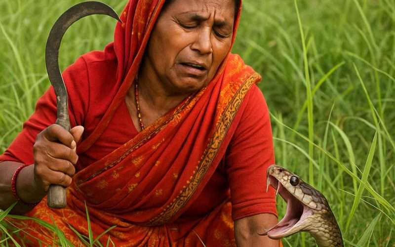 सर्पको टोकाइबाट घाँस काट्न गएकी महिलाको मृत्यु