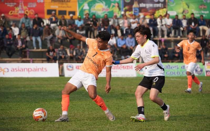 झापा गोल्डकप : भुटानलाई हराउँदै एपीएफ सेमिफाइनलमा