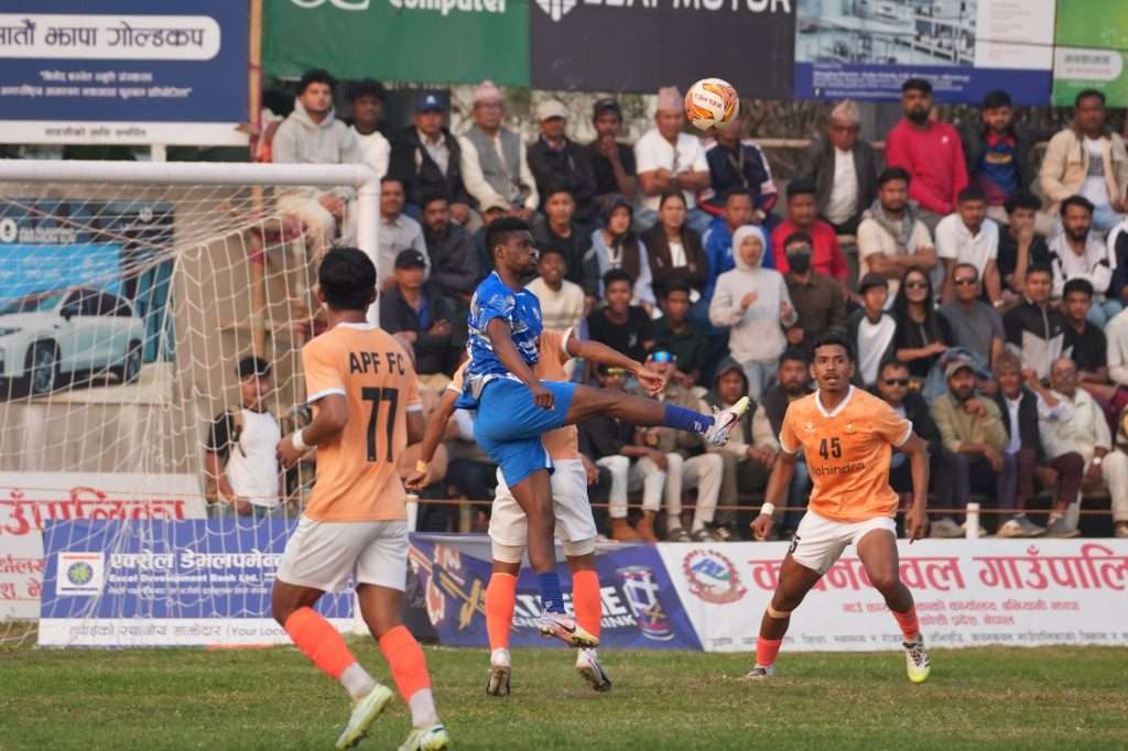 झापा गोल्डकप : आयोजक टिमलाई टाइब्रेकरमा पराजित गर्दै एपीएफ फाइनलमा