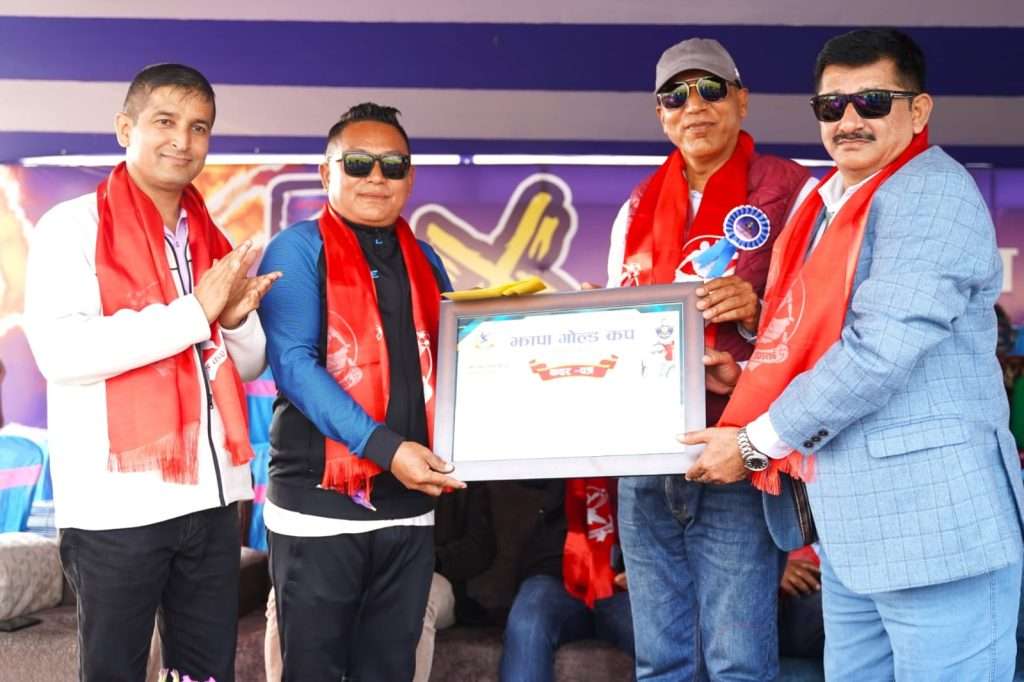 खेल पत्रकार राईलाई झापा गोल्डकपको सम्मान