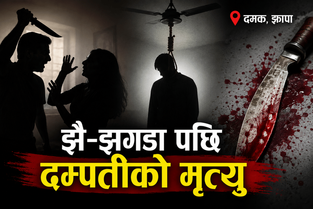 दमकमा दम्पतीबीच झै–झगडा, खुकुरी प्रहारपछि दुबैको मृत्यु 